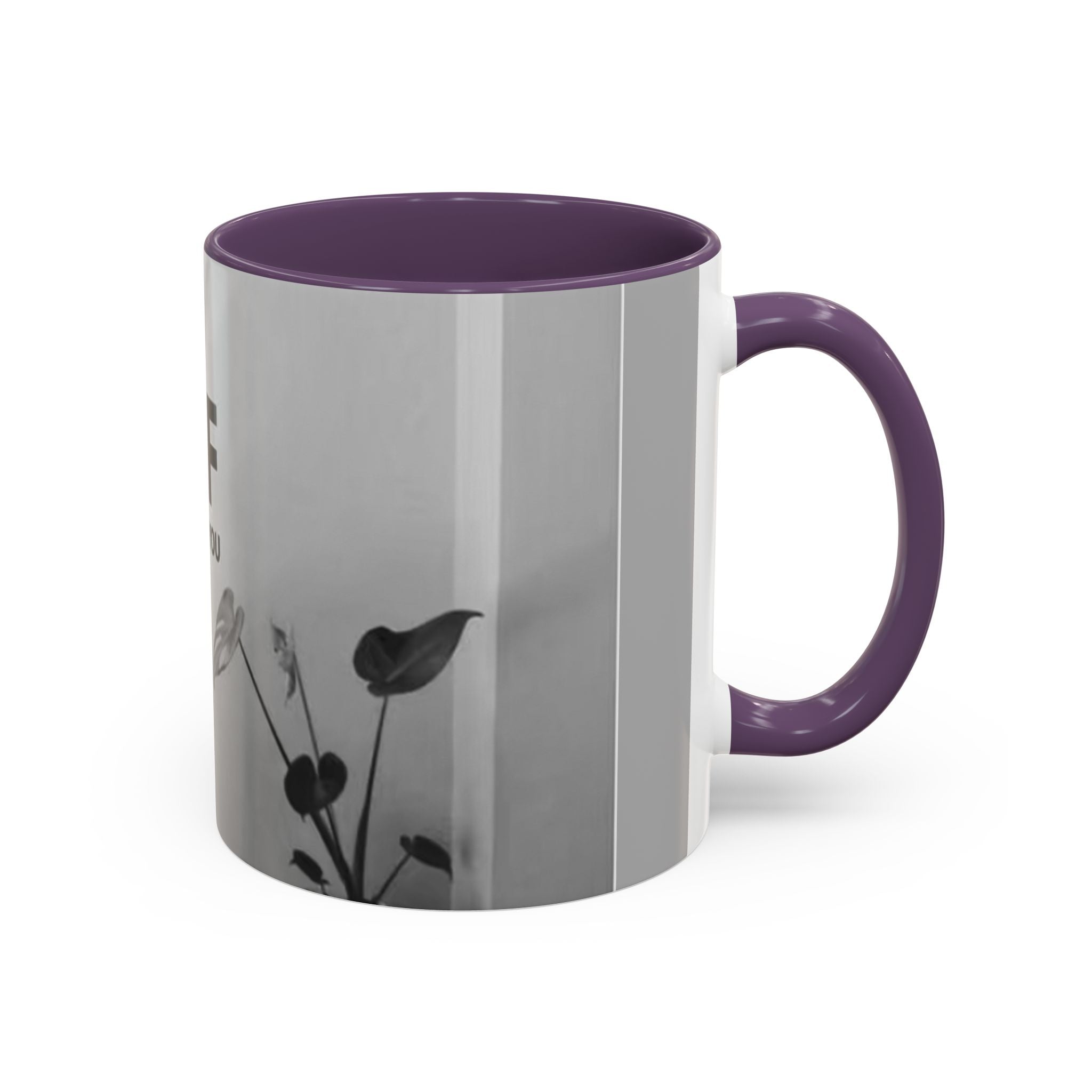 Motivational Accent Coffee Mug — "Do It Yourself" Black Interior - Motivational Quotes