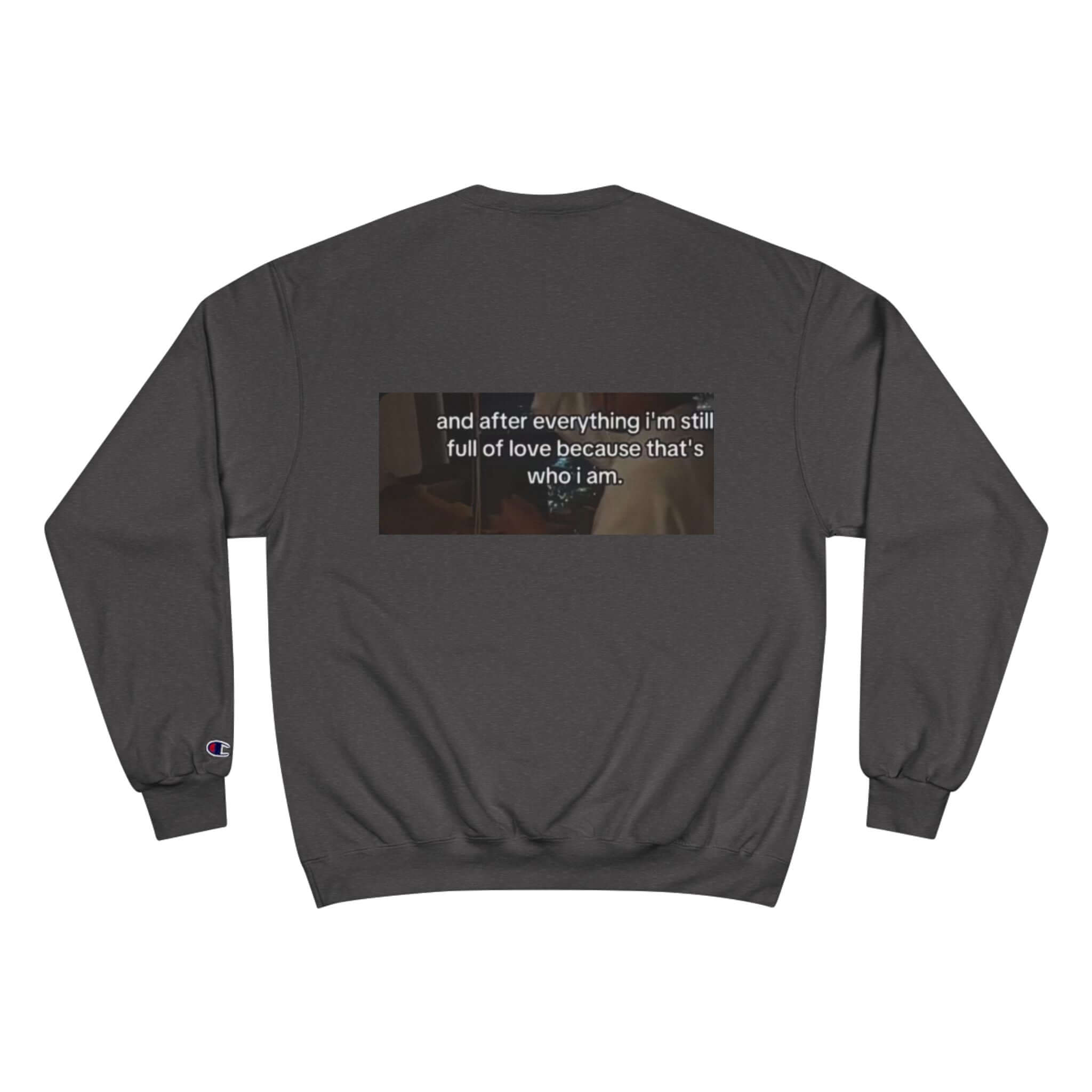 Faith Prayer Sweatshirt — Inspirational Scripture & Gratitude Message displayed on a cozy gray sweatshirt.