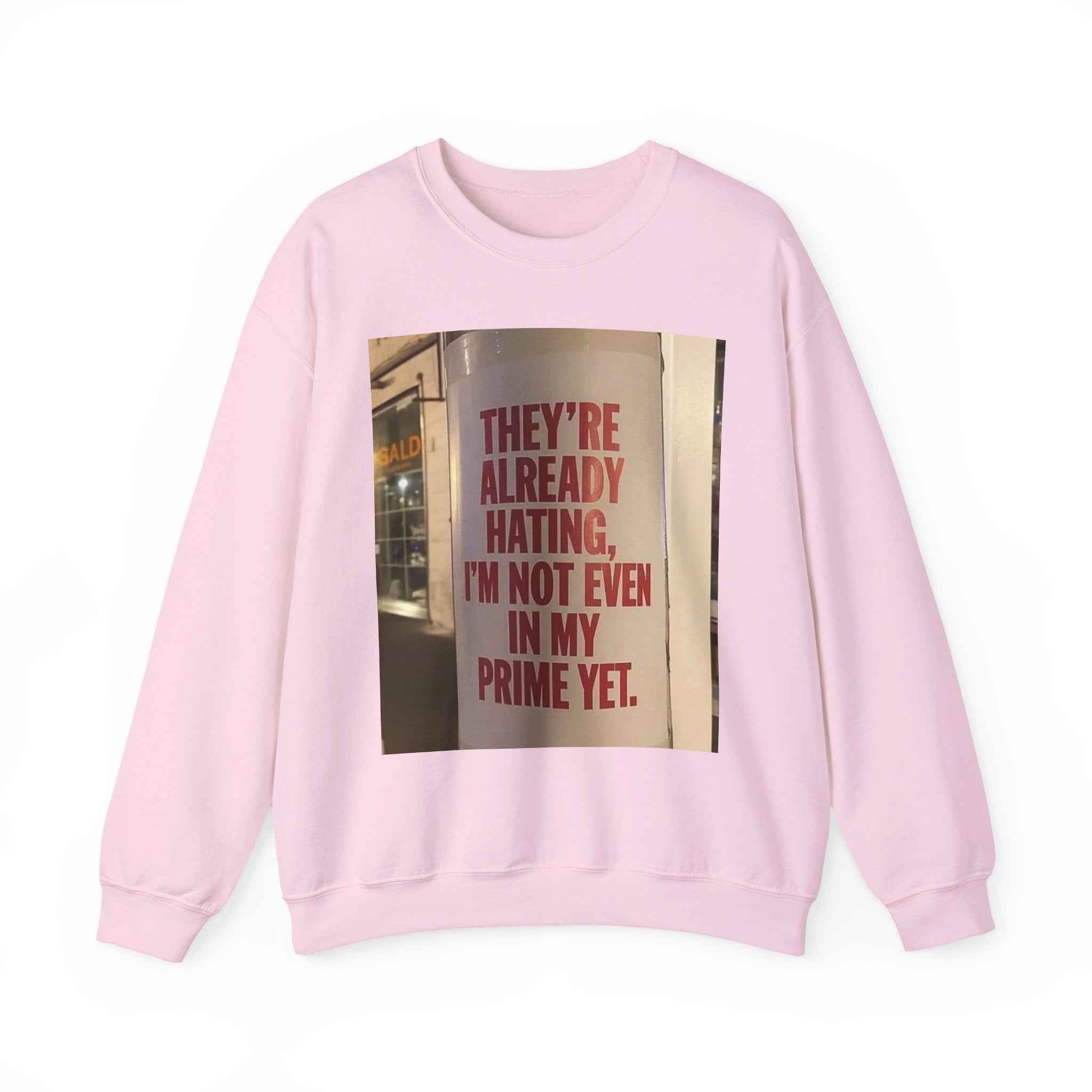 Crewneck Sweatshirt — Inspirational Photo Quote "They&