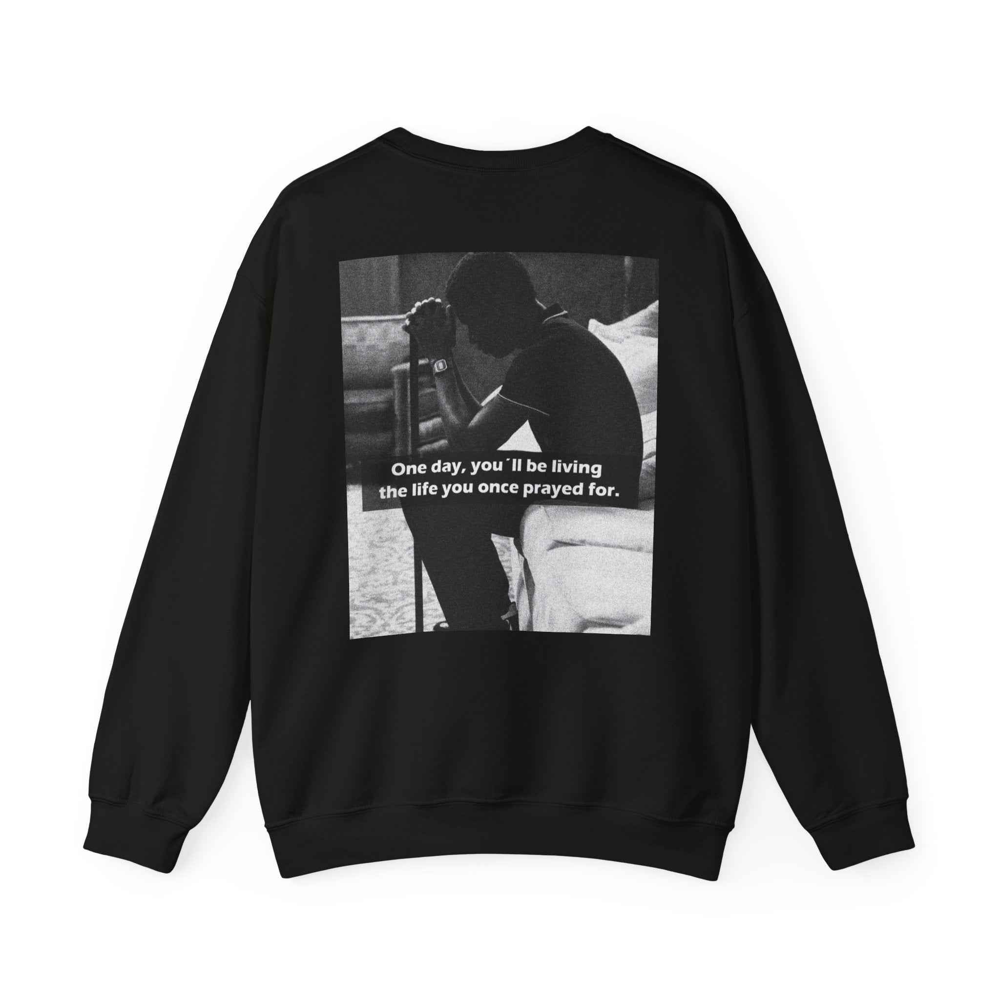 Crewneck Sweatshirt — Inspirational Photo Quote "They&