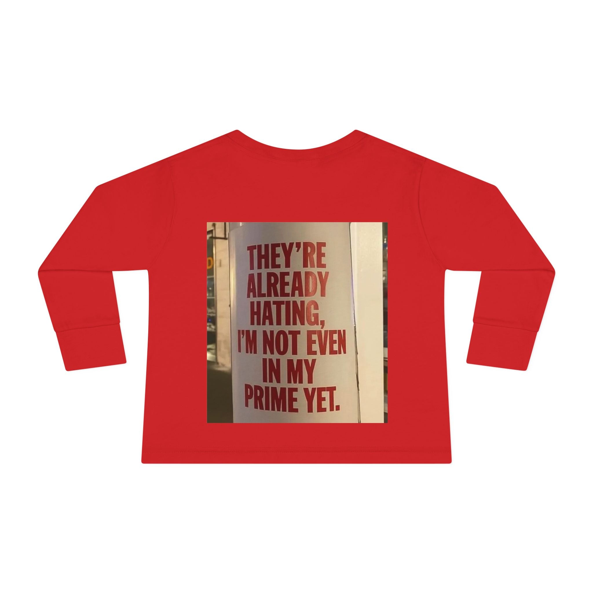 Toddler Long Sleeve Tee — Motivational Prayer & Confidence Quote Kids Shirt