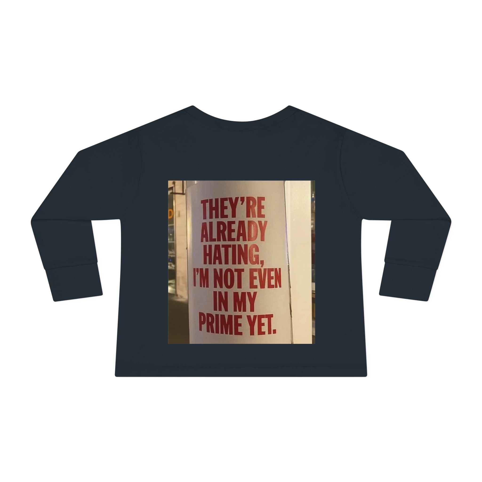 Toddler Long Sleeve Tee — Motivational Prayer & Confidence Quote Kids Shirt