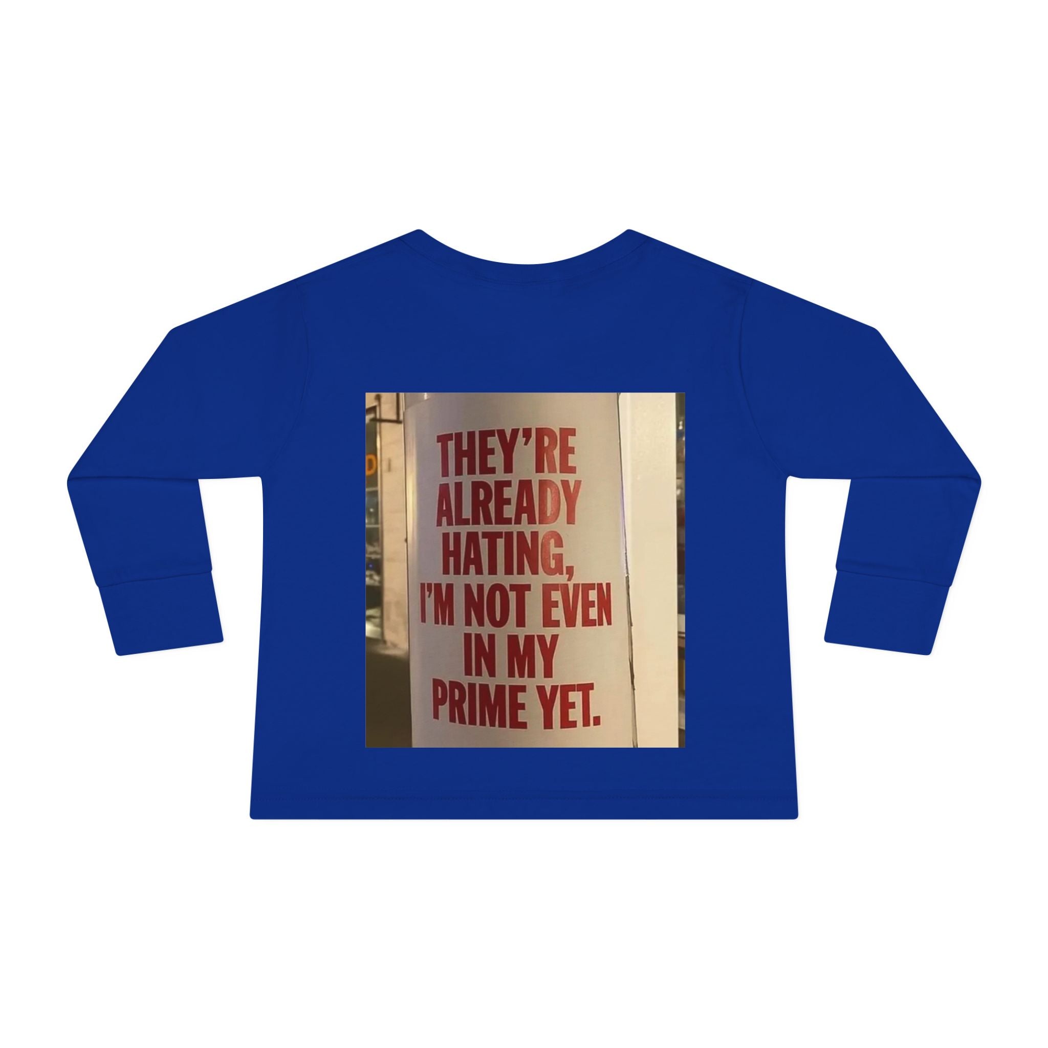 Toddler Long Sleeve Tee — Motivational Prayer & Confidence Quote Kids Shirt