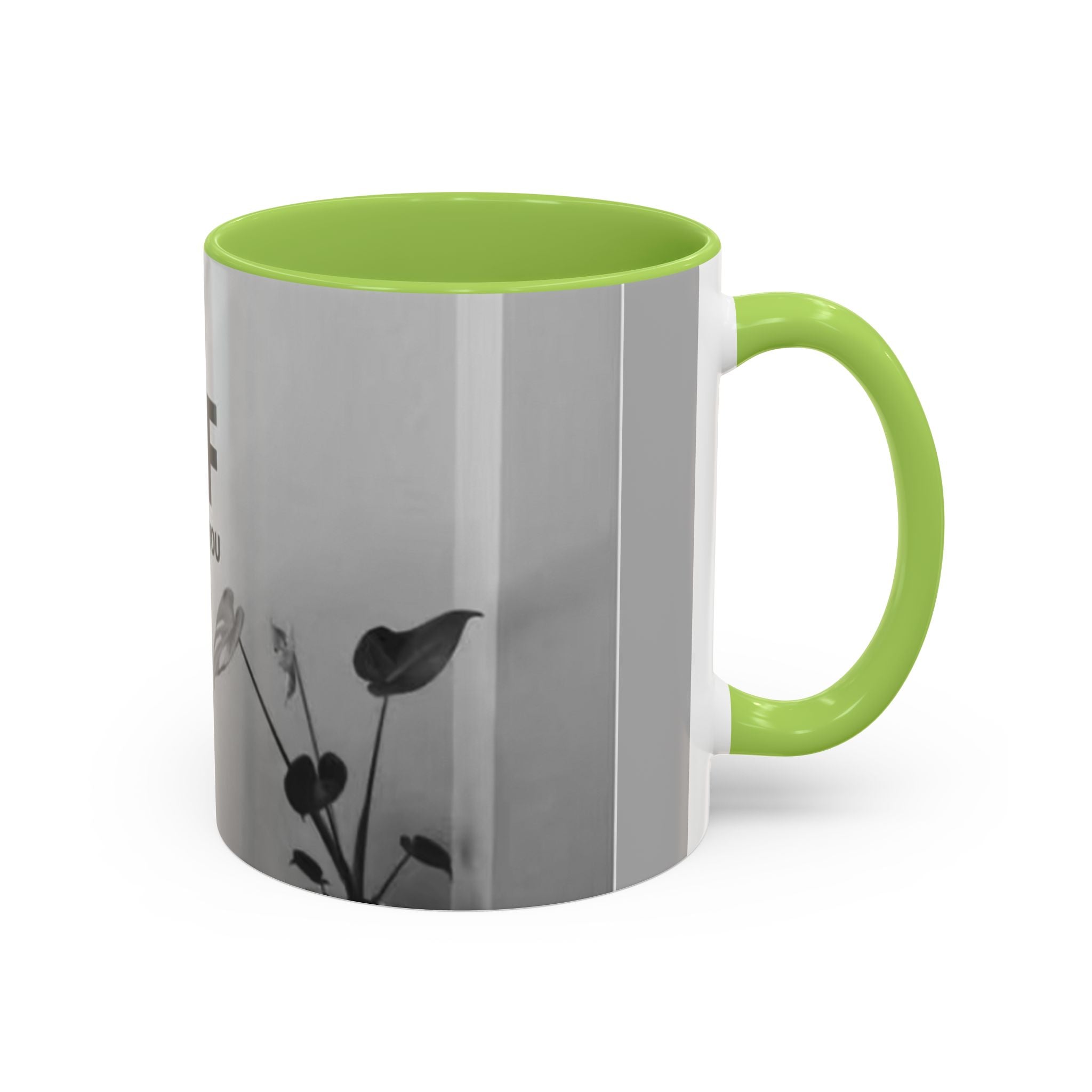 Motivational Accent Coffee Mug — "Do It Yourself" Black Interior - Motivational Quotes