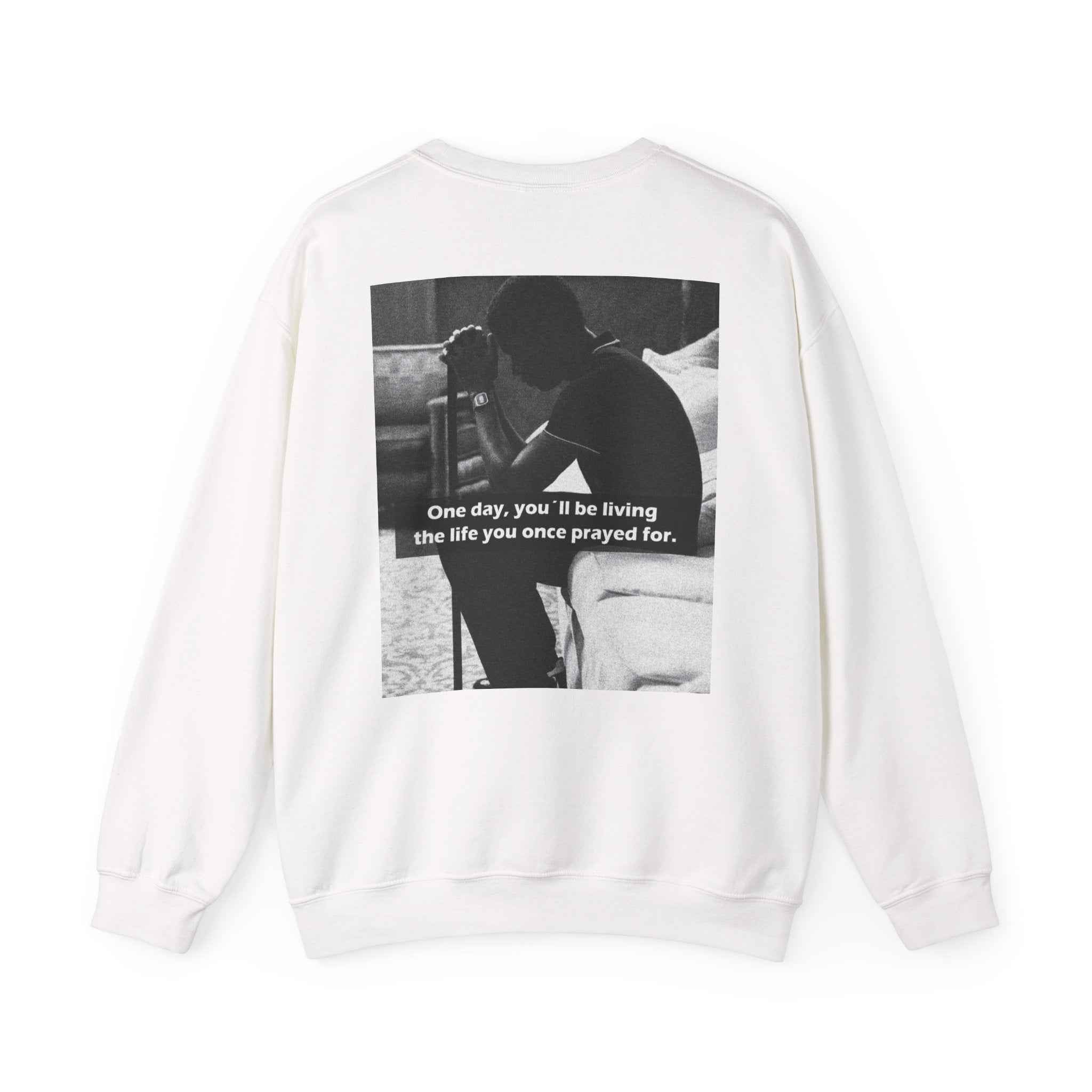 Crewneck Sweatshirt — Inspirational Photo Quote "They&