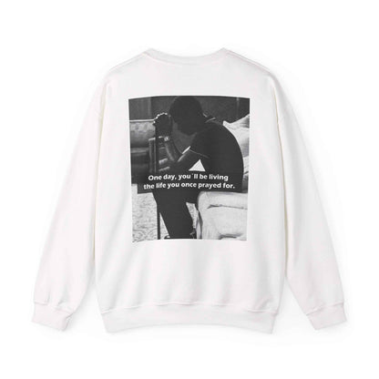 Crewneck Sweatshirt — Inspirational Photo Quote "They&