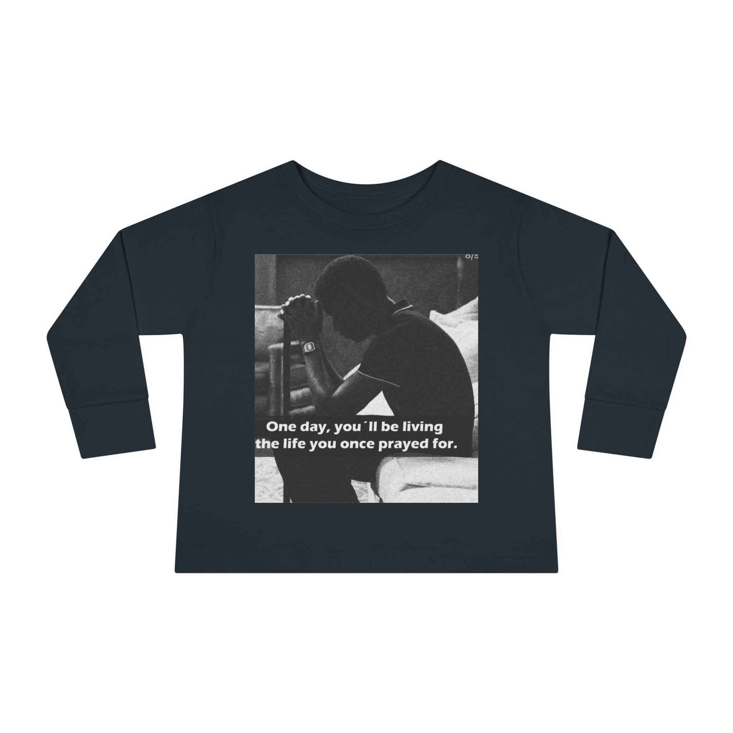 Toddler Long Sleeve Tee — Motivational Prayer &amp; Confidence Quote Kids Shirt