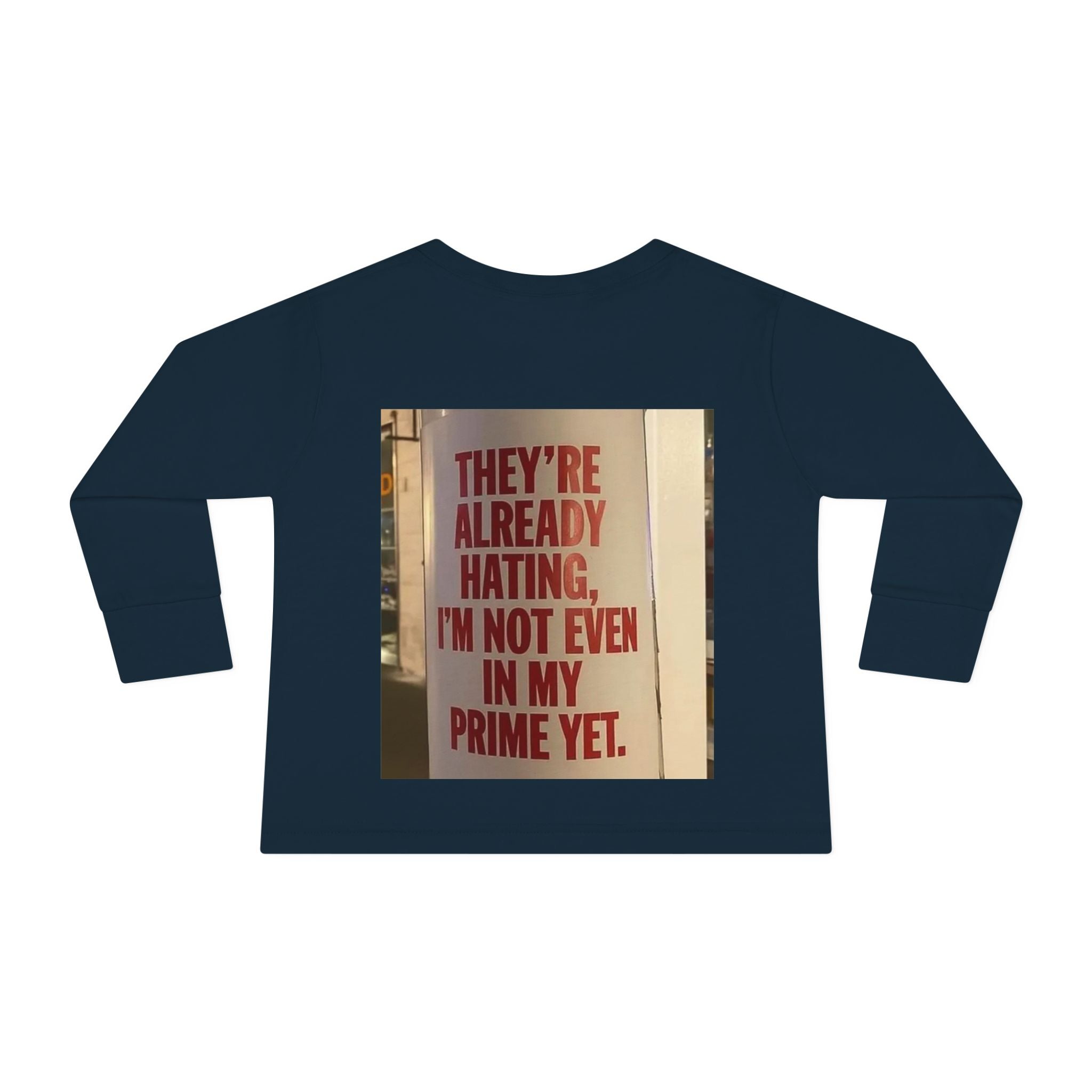 Toddler Long Sleeve Tee — Motivational Prayer &amp; Confidence Quote Kids Shirt