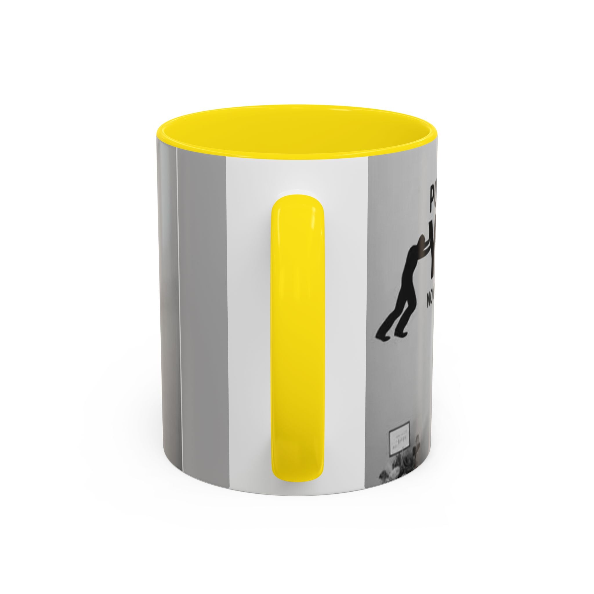 Motivational Accent Coffee Mug — "Do It Yourself" Black Interior