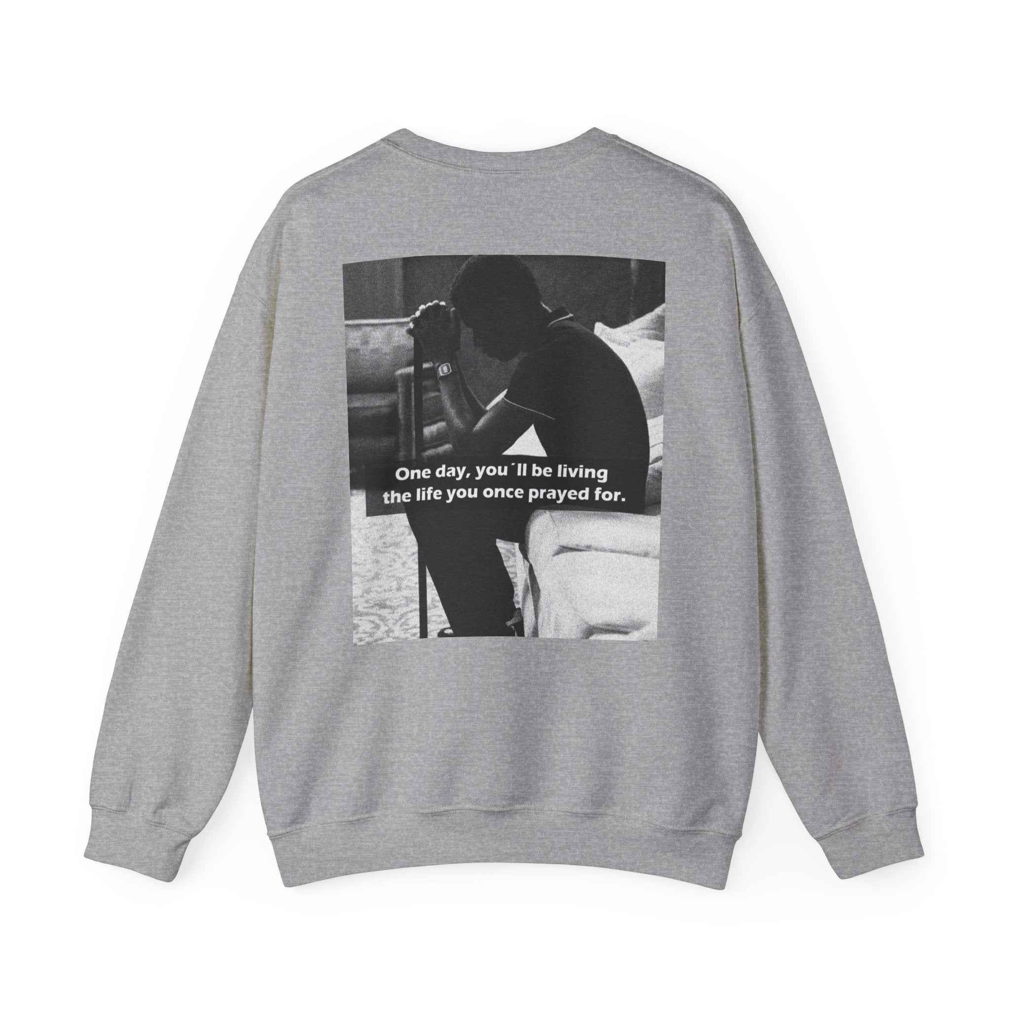 Crewneck Sweatshirt — Inspirational Photo Quote "They&