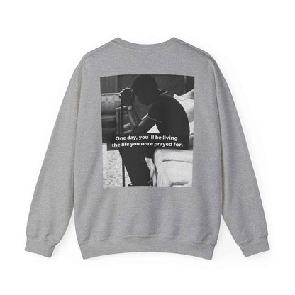 Crewneck Sweatshirt — Inspirational Photo Quote "They&
