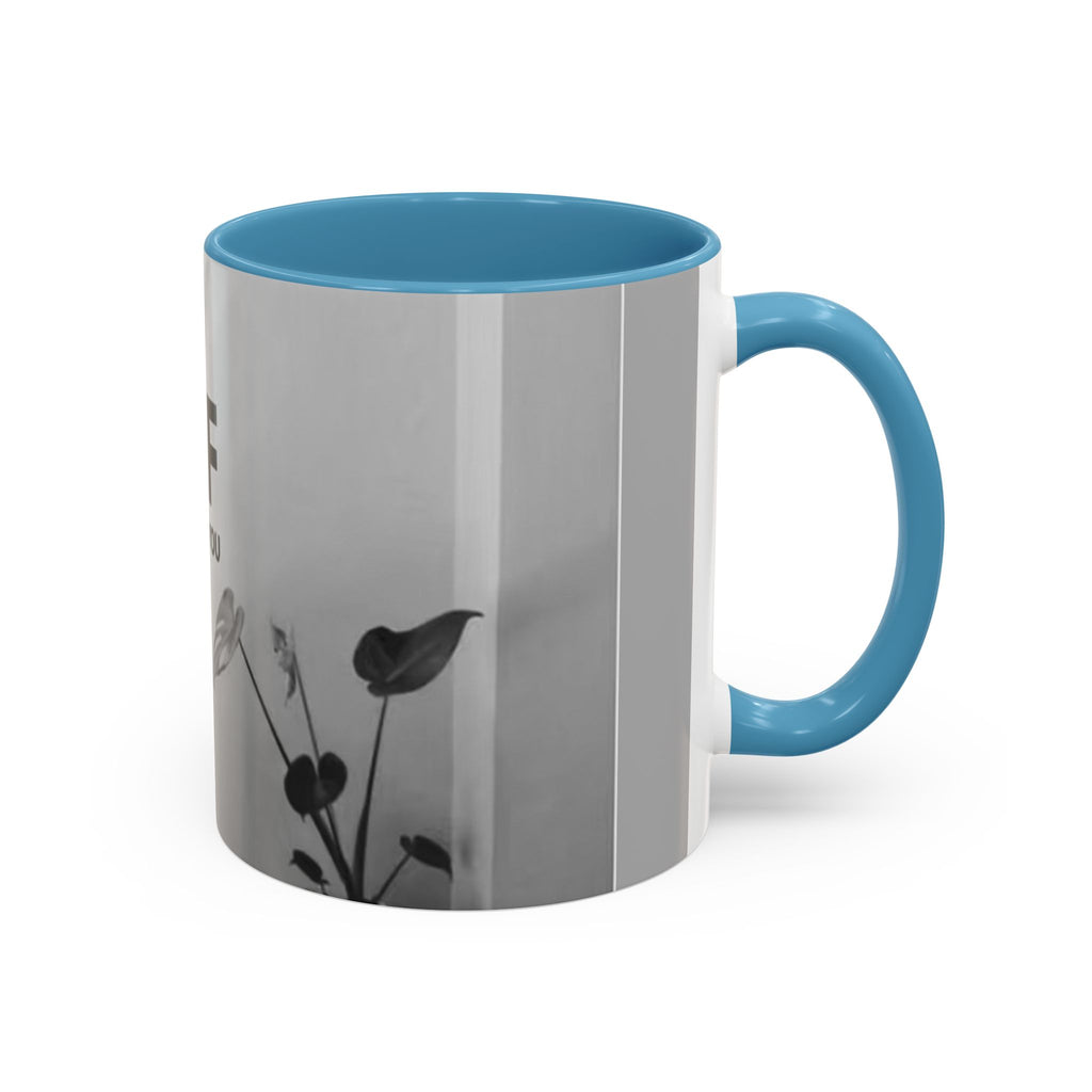 Motivational Accent Coffee Mug — "Do It Yourself" Black Interior