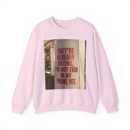 Crewneck Sweatshirt — Inspirational Photo Quote "They&