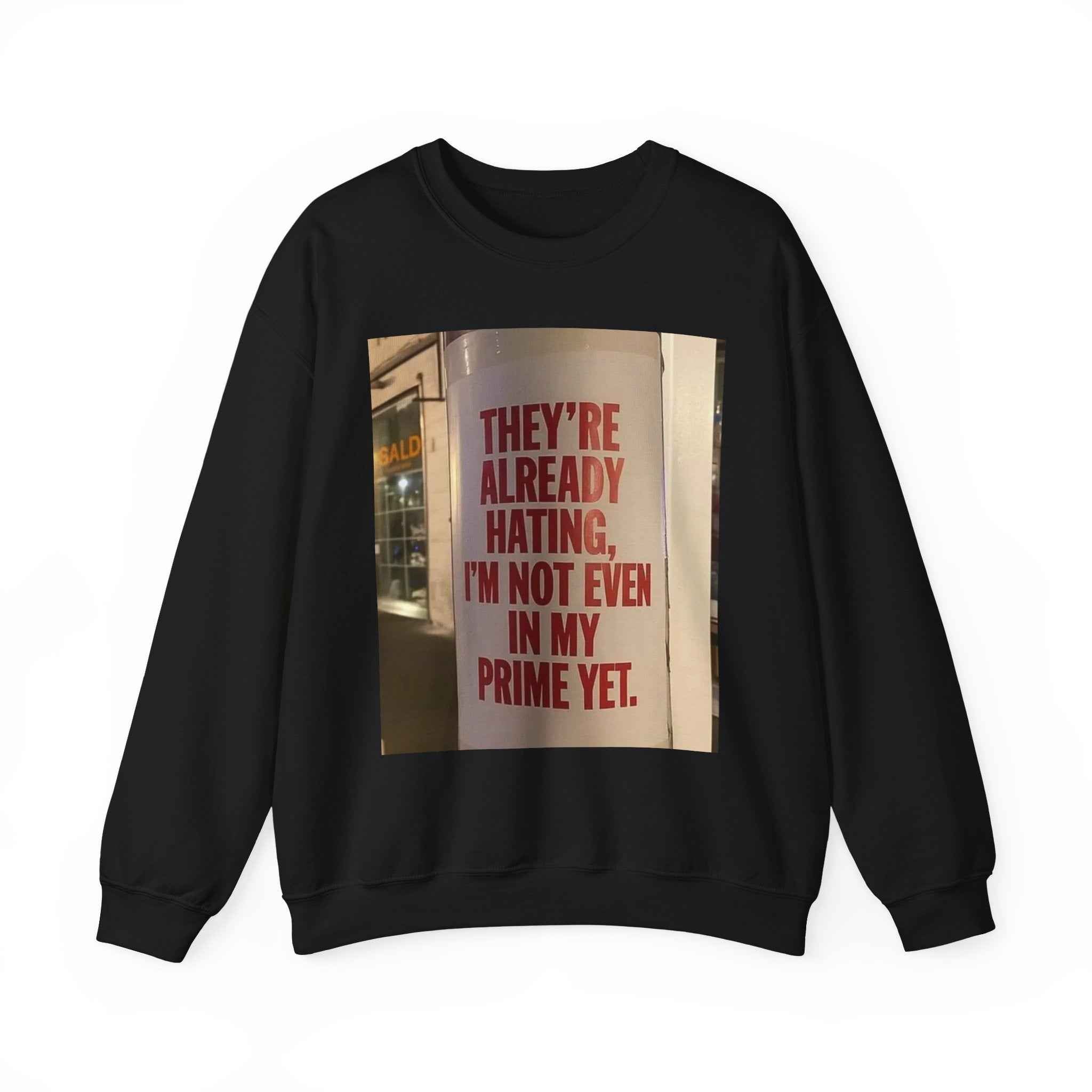 Crewneck Sweatshirt — Inspirational Photo Quote "They&