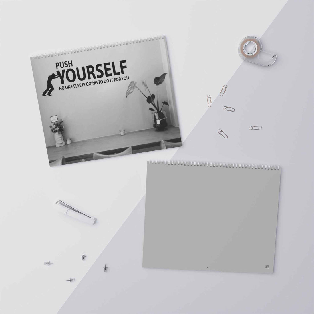 Minimal 2026 Wall Calendar — Monthly Grid Planner