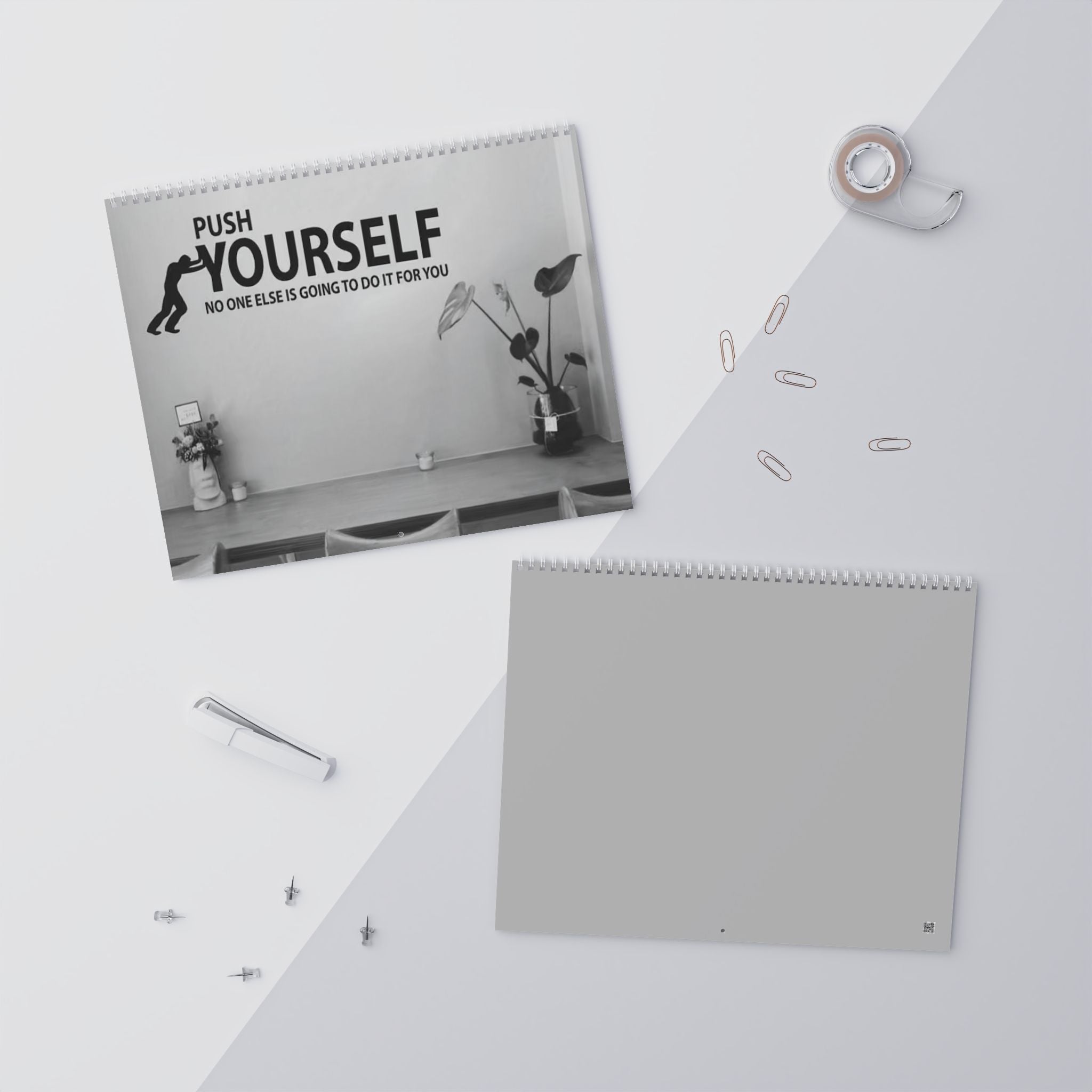 Minimal 2026 Wall Calendar — Monthly Grid Planner