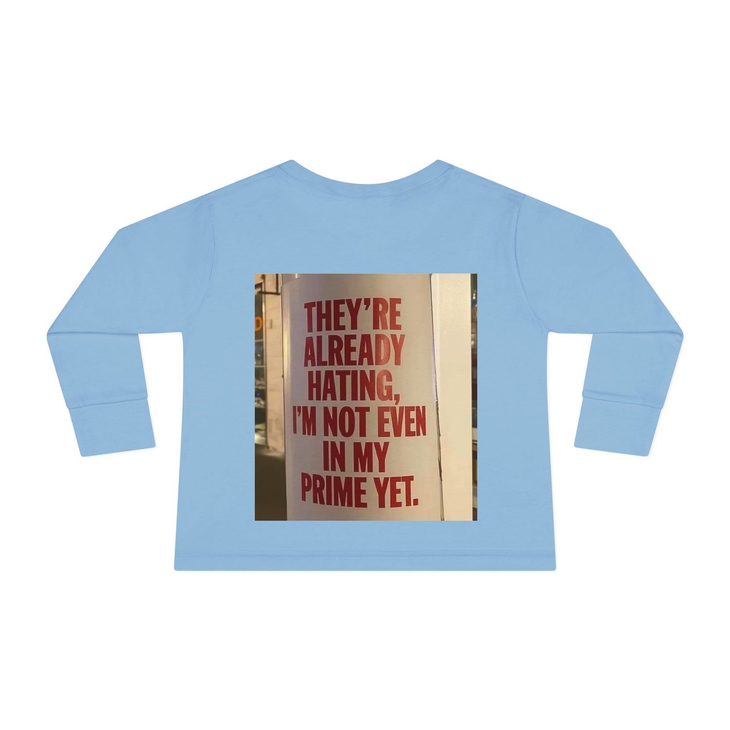 Toddler Long Sleeve Tee — Motivational Prayer &amp; Confidence Quote Kids Shirt