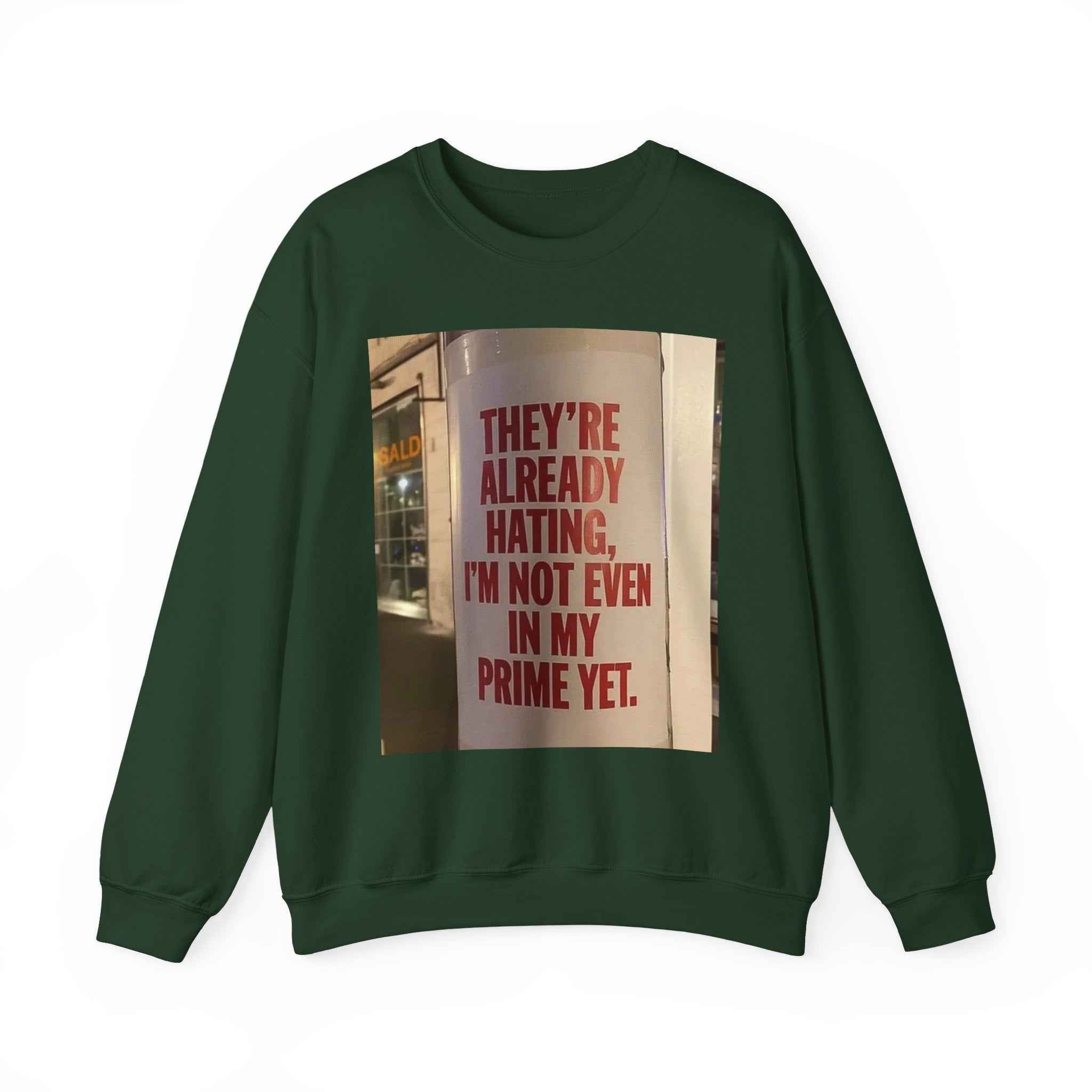 Crewneck Sweatshirt — Inspirational Photo Quote "They&