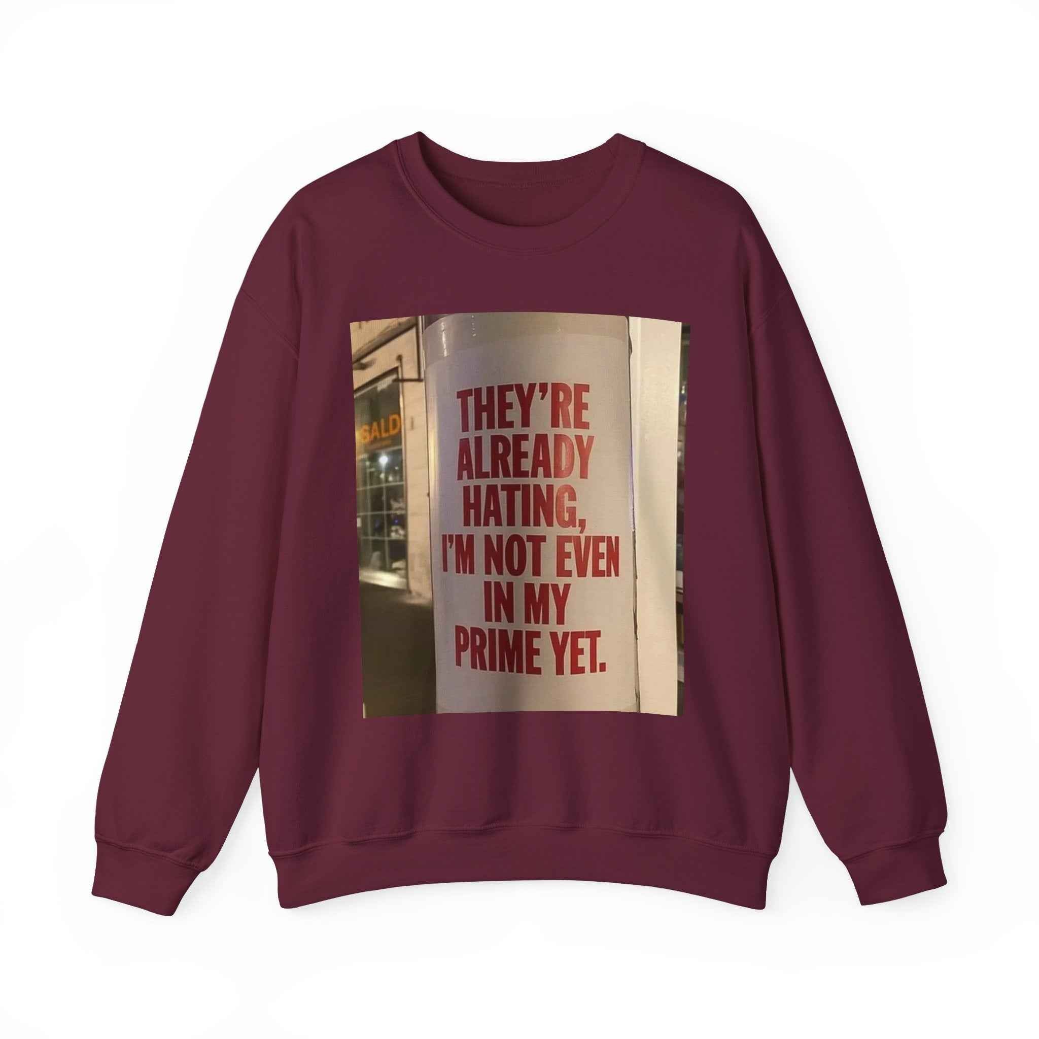 Crewneck Sweatshirt — Inspirational Photo Quote "They&
