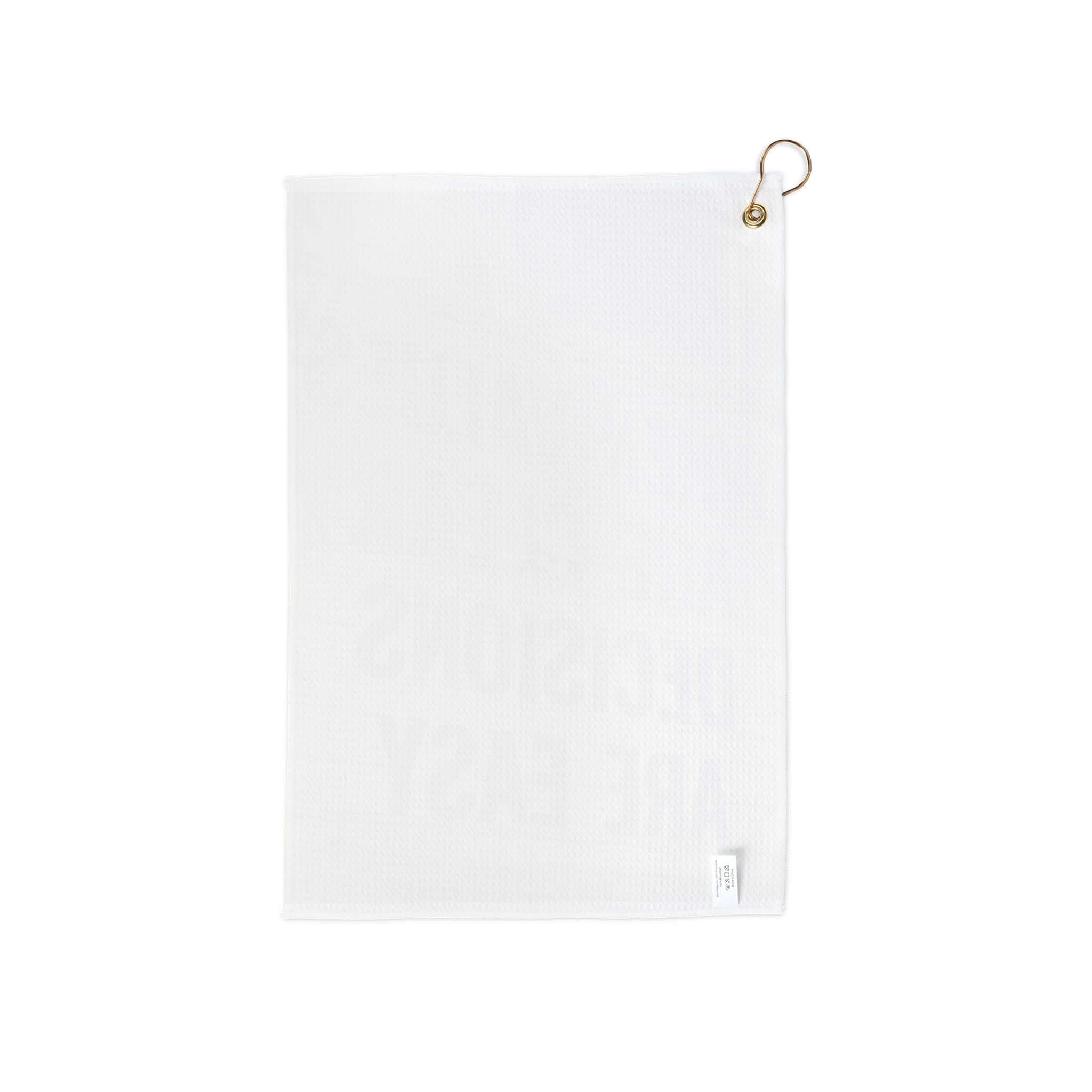 Golf Towel – "When Values Are Clear Decisions Are Easy" Motivational Golf Towel with Grommet and Clip