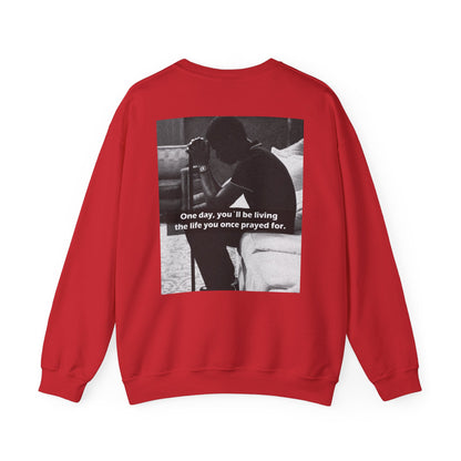 Crewneck Sweatshirt — Inspirational Photo Quote "They&