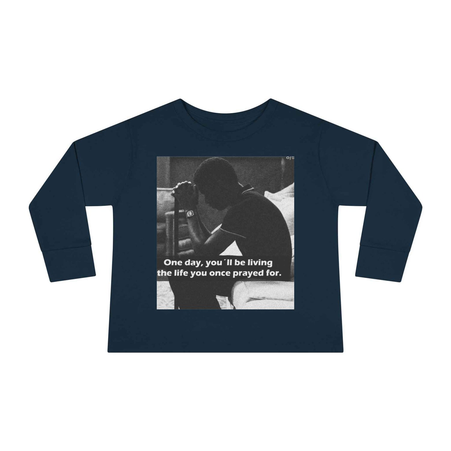 Toddler Long Sleeve Tee — Motivational Prayer &amp; Confidence Quote Kids Shirt