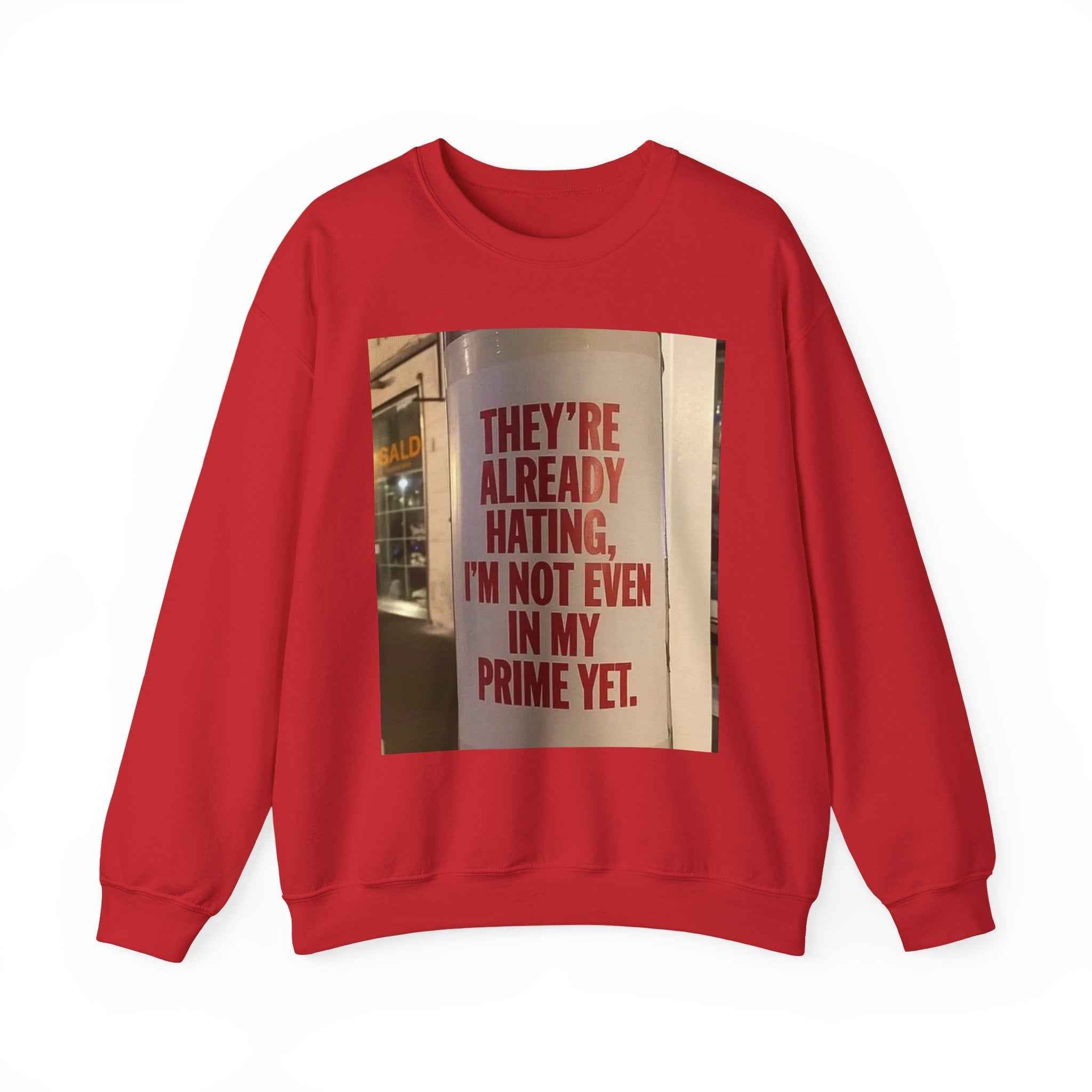 Crewneck Sweatshirt — Inspirational Photo Quote "They&