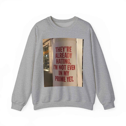 Crewneck Sweatshirt — Inspirational Photo Quote "They&