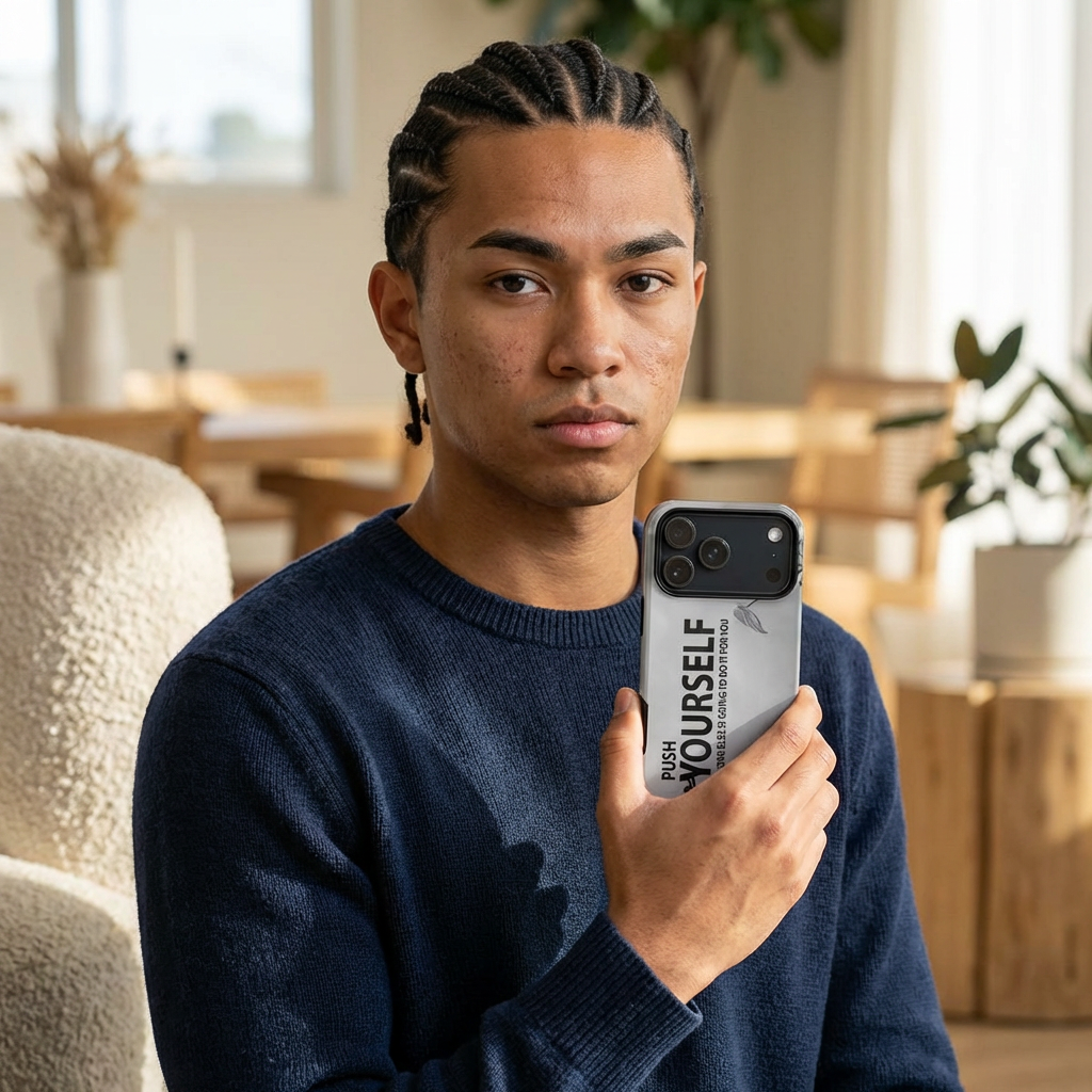 Coque de téléphone inspirante « Repousse tes limites » — Citation de motivation pour le fitness