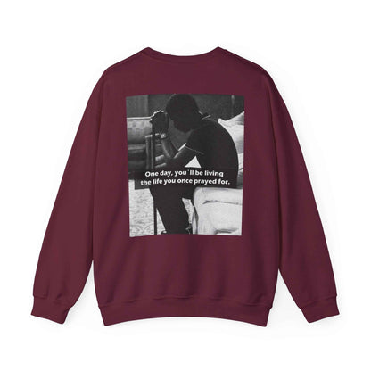 Crewneck Sweatshirt — Inspirational Photo Quote "They&