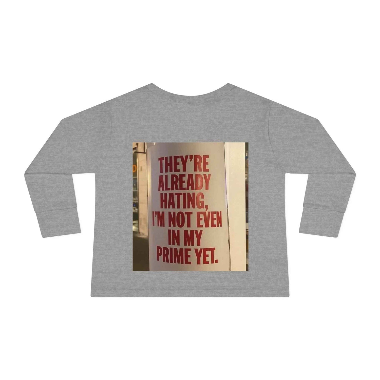 Toddler Long Sleeve Tee — Motivational Prayer &amp; Confidence Quote Kids Shirt