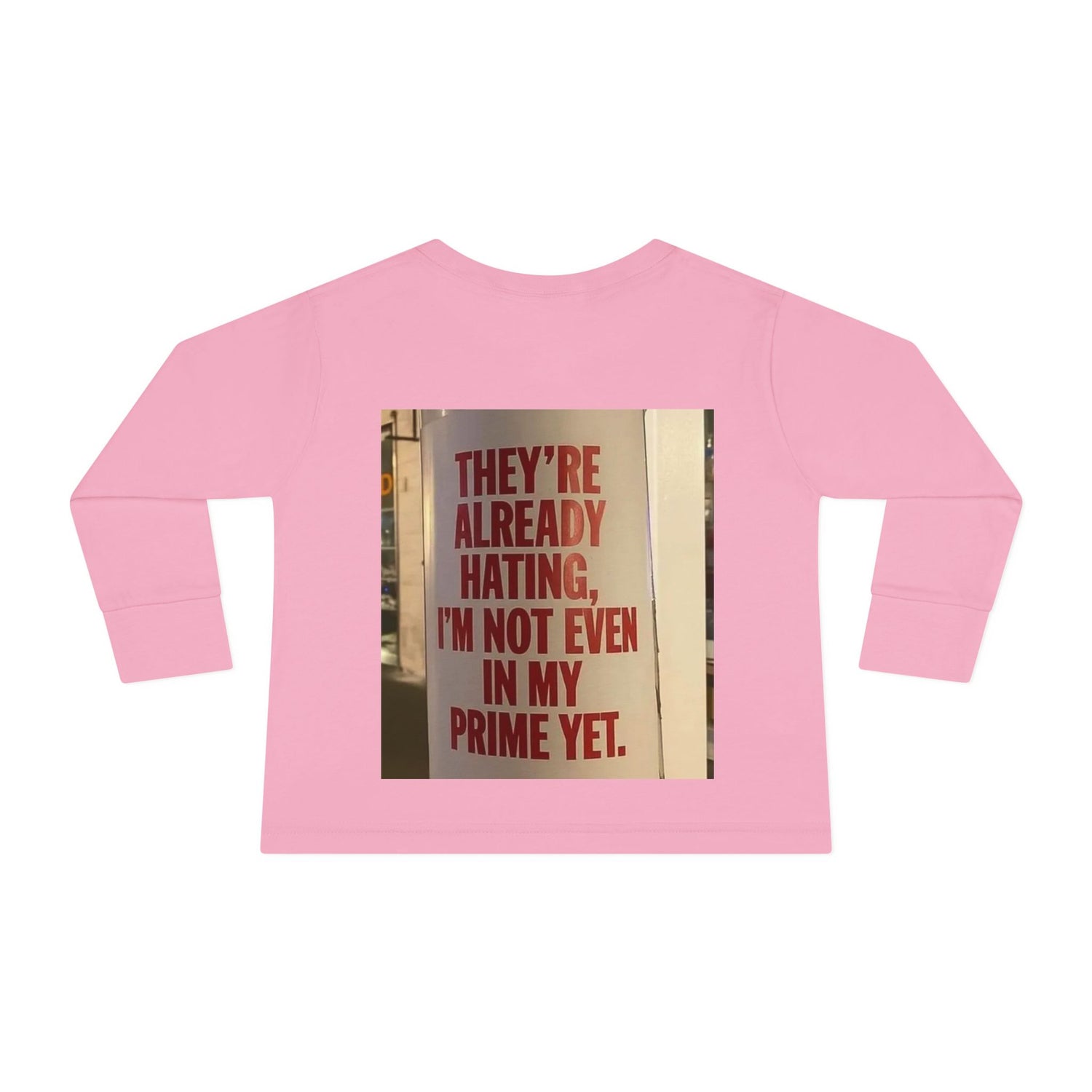 Toddler Long Sleeve Tee — Motivational Prayer &amp; Confidence Quote Kids Shirt