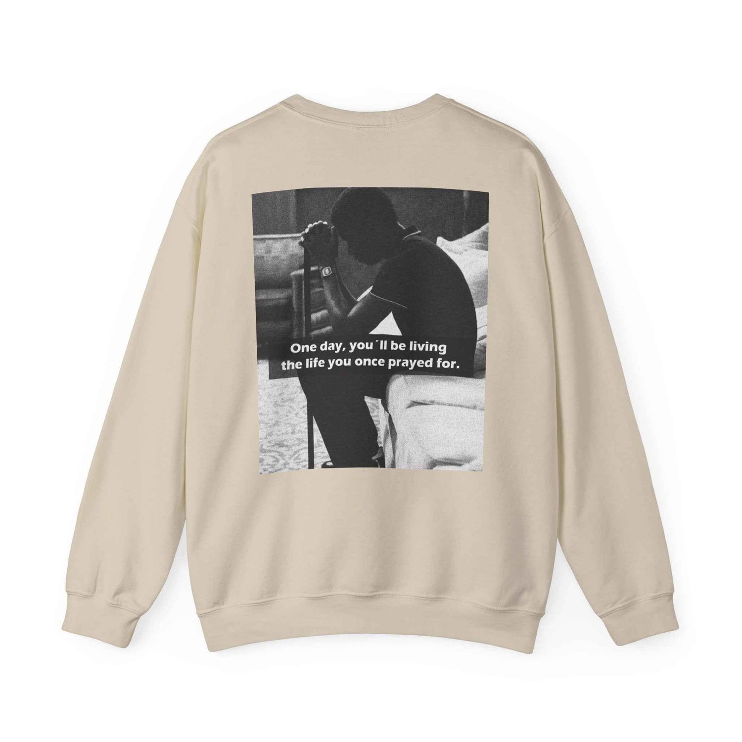 Crewneck Sweatshirt — Inspirational Photo Quote "They&