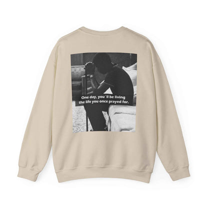 Crewneck Sweatshirt — Inspirational Photo Quote "They&