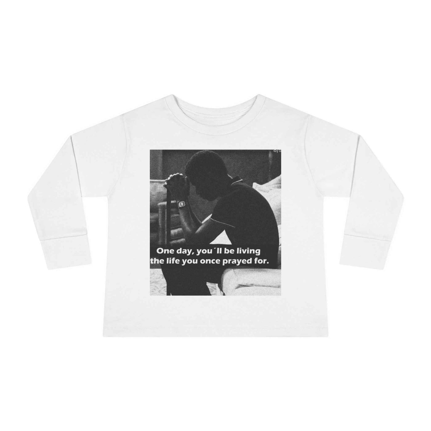 Toddler Long Sleeve Tee — Motivational Prayer &amp; Confidence Quote Kids Shirt