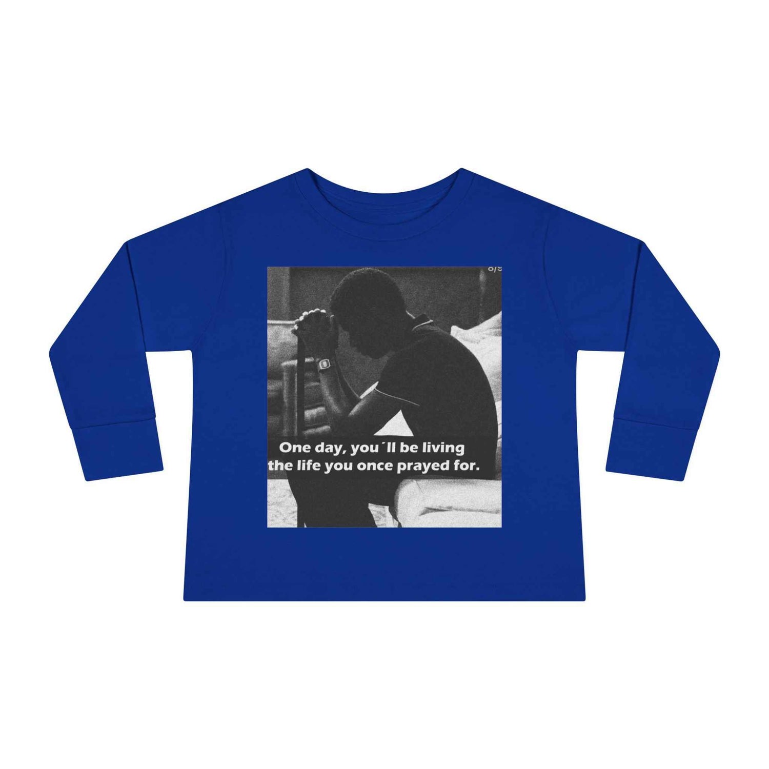 Toddler Long Sleeve Tee — Motivational Prayer &amp; Confidence Quote Kids Shirt