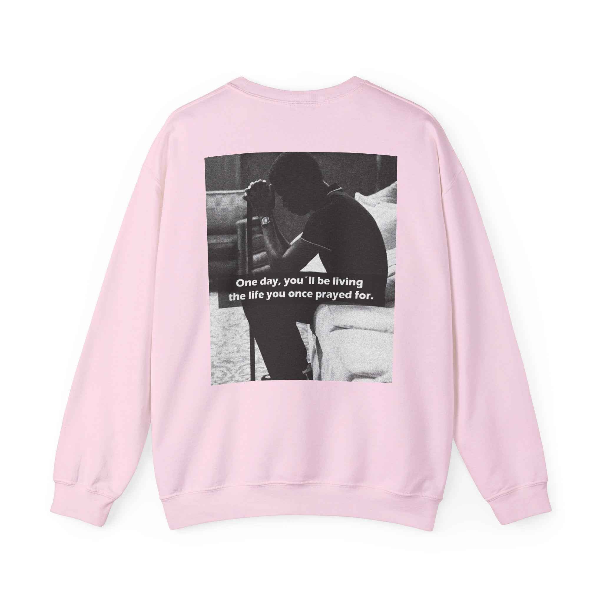 Crewneck Sweatshirt — Inspirational Photo Quote "They&