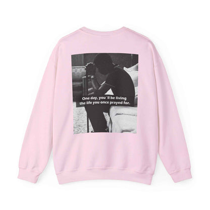 Crewneck Sweatshirt — Inspirational Photo Quote "They&