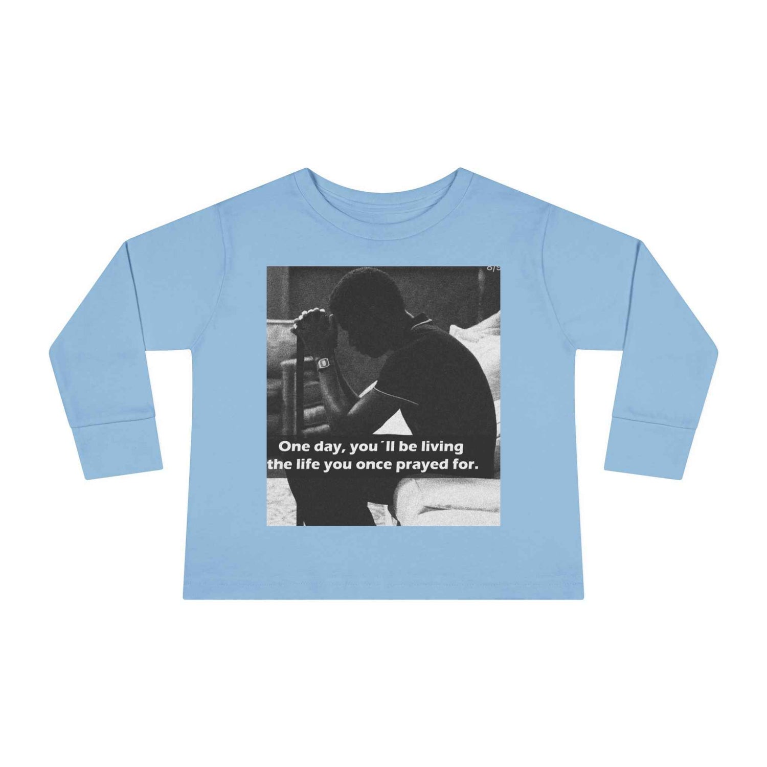 Toddler Long Sleeve Tee — Motivational Prayer &amp; Confidence Quote Kids Shirt