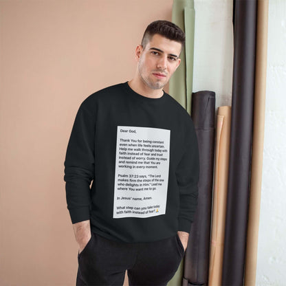 Faith Prayer Sweatshirt — Inspirational Scripture &amp; Gratitude Message