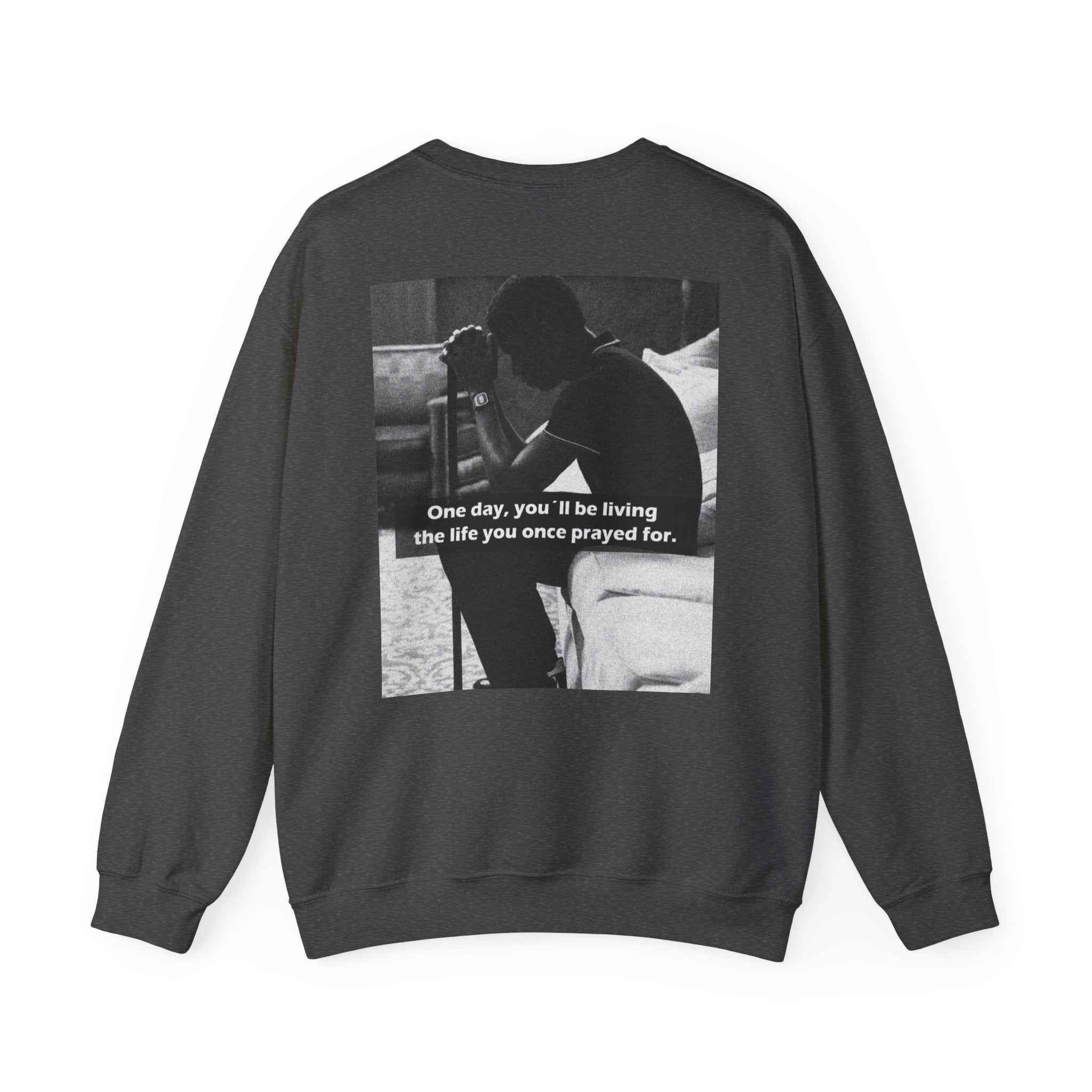 Crewneck Sweatshirt — Inspirational Photo Quote "They&