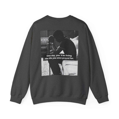 Crewneck Sweatshirt — Inspirational Photo Quote "They&