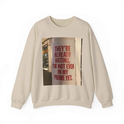 Crewneck Sweatshirt — Inspirational Photo Quote "They&