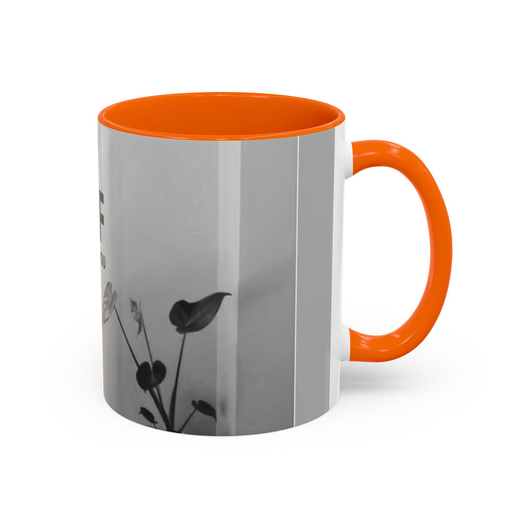 Motivational Accent Coffee Mug — "Do It Yourself" Black Interior