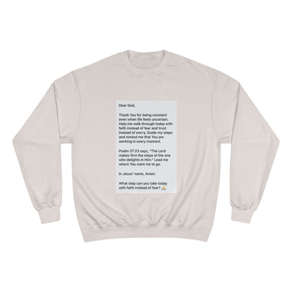 Faith Prayer Sweatshirt — Inspirational Scripture &amp; Gratitude Message featuring a heartfelt prayer and motivational design.