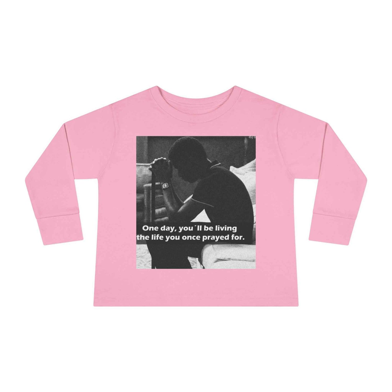 Toddler Long Sleeve Tee — Motivational Prayer &amp; Confidence Quote Kids Shirt