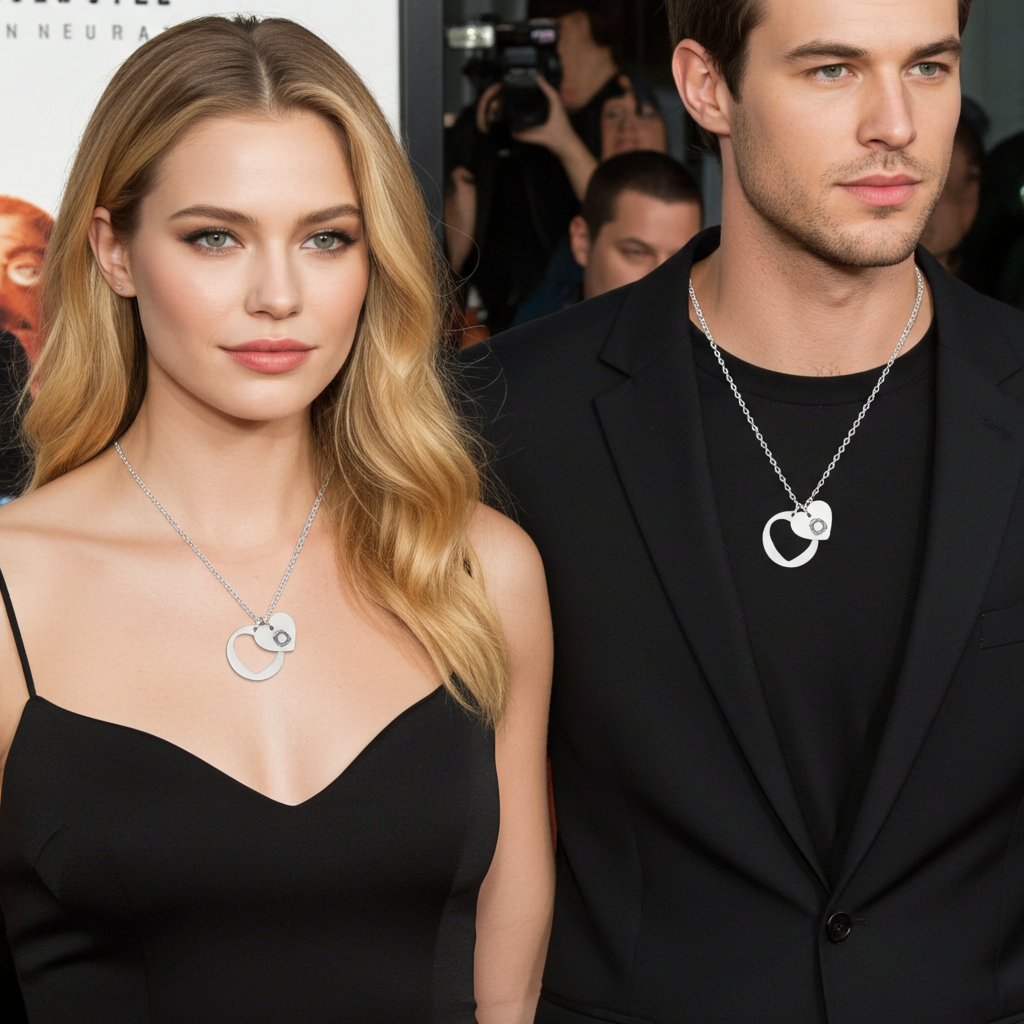 🎁 Collier cœur ajouré personnalisable – Pendentif en argent sterling (7,1 % de réduction)